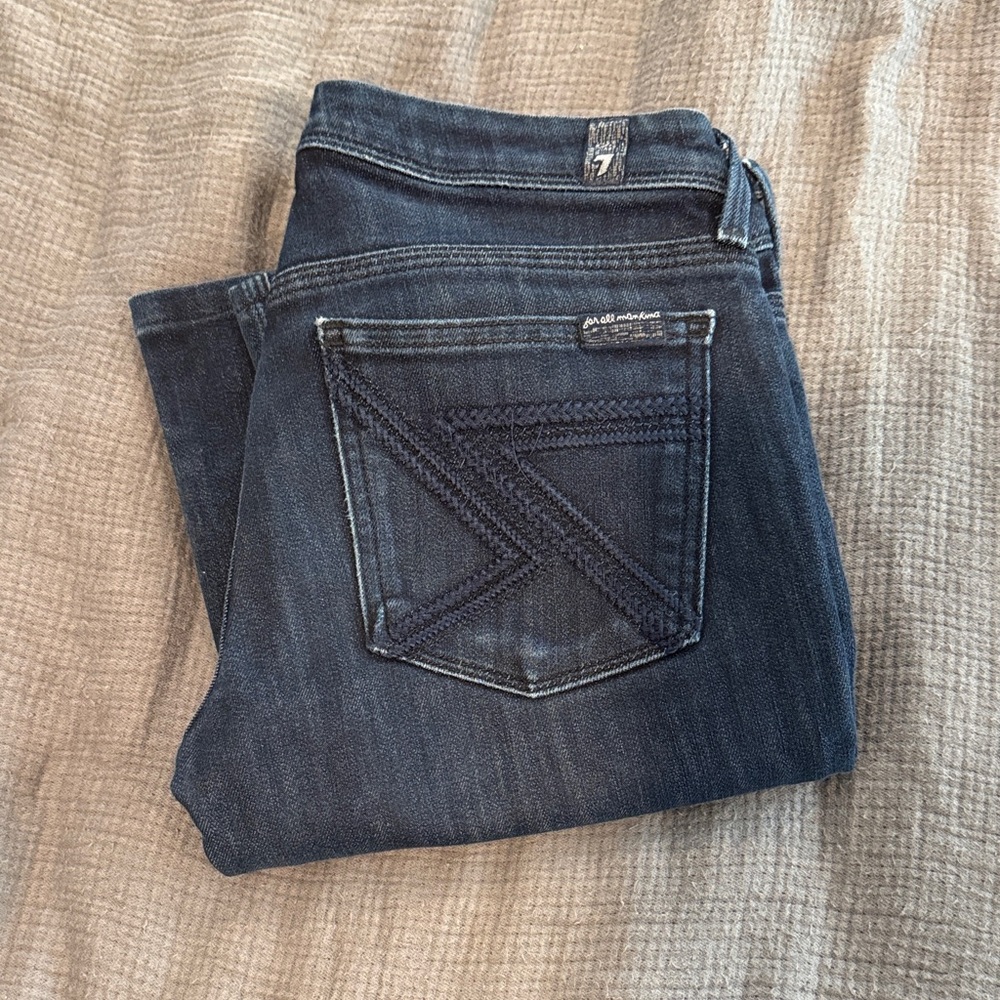 7 For All Mankind Indigo Denim Jeans